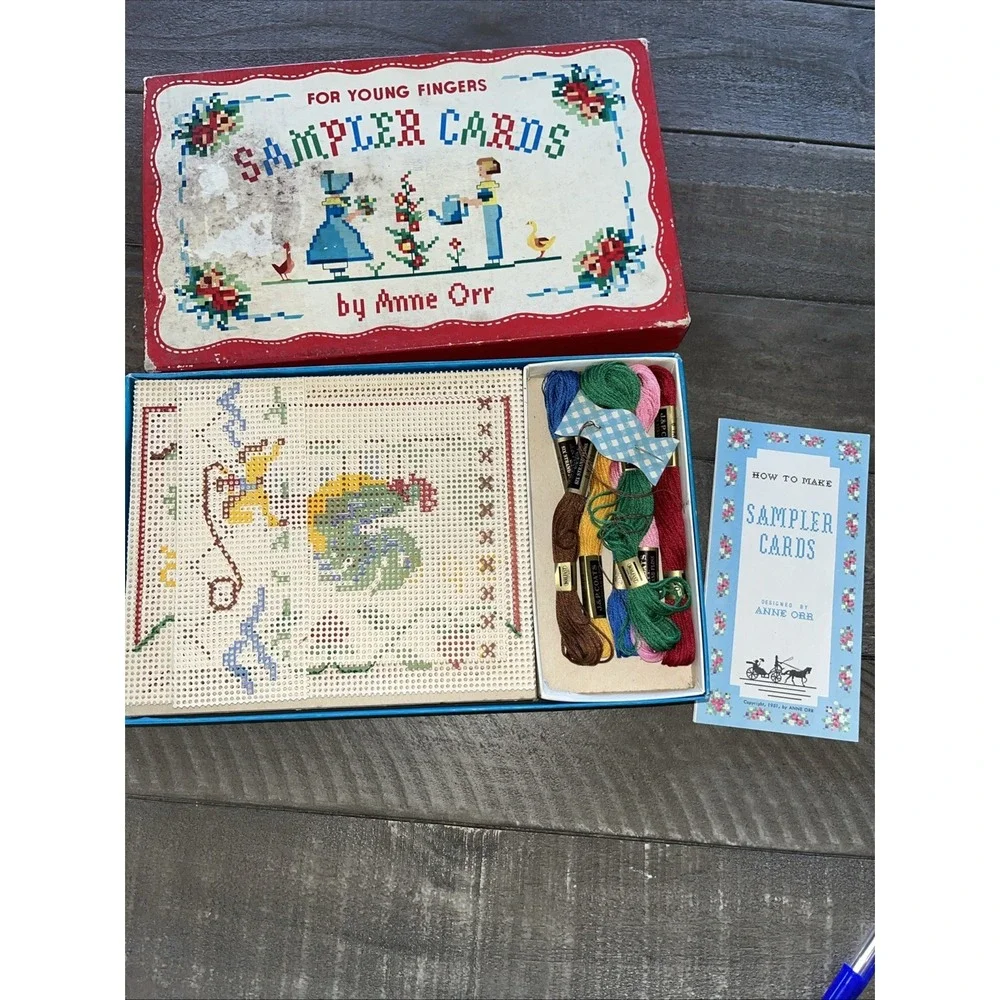 Sampler Cards For‎ Young Fingers By Anne Orr 1951